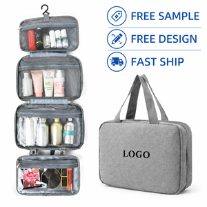 Custom Logo Waterproof Polyester <b>Travel</b> Makeup <b>Bag</b> <b>for</b> <b>Women</b> Larger Capacity Multifunction <b>Travel</b> Handbag Wholesale - Product Image 1