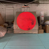 Décoration publicitaire géante : Modèle gonflable de Mars avec éclairage LED