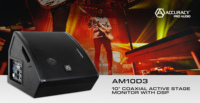 Accuracy Pro Audio AM10D3 Altavoz de madera con sonido de escenario de 10 "Altavoz de monitor de gabinete de madera activo con DSP de grado profesional
