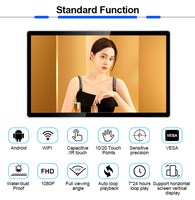 Monitor de Señalización Digital de 27 Pulgadas, Pantalla Táctil Vertical Android, Reproductor de Video Publicitario