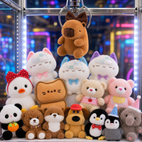 Peluches en gros pour machines à griffes, adorables animaux en peluche, jouets doux pour les jeux de griffes d'arcade