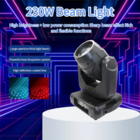Lumière de scène à tête mobile haute intensité 230W, faisceau LED, spot, wash 540 ° Rotation 280 ° Vertical pour scène de concert professionnelle
