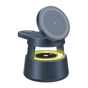 Cargador inalámbrico Multifuncional 3 en 1 Estación de carga inalámbrica con luz nocturna para teléfonos móviles Auriculares Relojes - Product Image 3