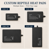 Alfombrilla Térmica Ecológica para Reptiles y Tapete para Debajo del Terrario, 4W 110V, PVC Compacto para Recintos de Reptiles