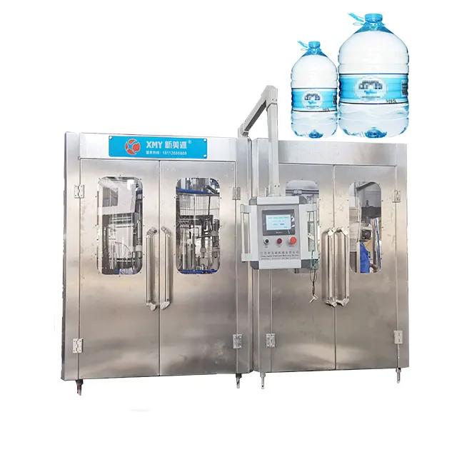 Machine de remplissage automatique à petite échelle pour bouteilles d'eau pure 5L