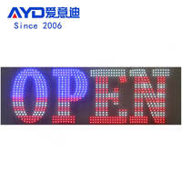 Enseigne LED « OPEN » 14'' x 40'' Hidly, enseigne LED « OPEN » pour entreprise, affichage LED 12V