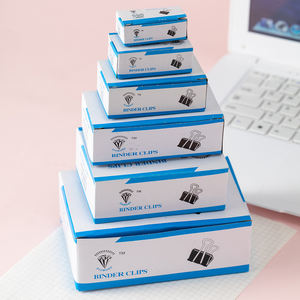 Grandes pinces à reliure 1.6 pouces (paquet de 12), grandes pinces à papier pour fournitures de <span class=keywords><strong>bureau</strong></span>, largeur 1.6 pouces/41mm, capacité, noir - Product Image 3