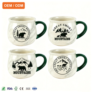 Tazza di Souvenir in ceramica personalizzata prezzo di fabbrica grandi montagne fumose Design OEM ODM personalizzato tazza di <span class=keywords><strong>caffè</strong></span> viaggio <span class=keywords><strong>regalo</strong></span> produttore - Product Image 1