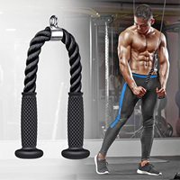 Equipo de gimnasio, accesorio de cable para tríceps, cuerda de goma para entrenamiento de fuerza