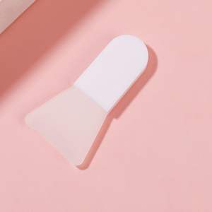 Tragbare Mini-Silikon-Gesichts masken bürste mit flachem Kunststoff griff Einzel artikel für Foundation-Gesichts reinigung und Schönheits pflege - Product Image 5