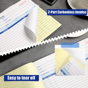 Tùy chỉnh A4 bán hàng đặt hàng hình thức 2 phần carbonless giấy 5.5x8.3 trùng lặp hóa đơn cuốn sách nhận với Carbon bản sao tiền mặt Cuốn sách nhận - Product Image 2