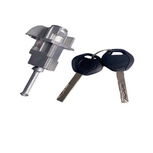 Bmw E46 Door <b>Lock</b> Cylinder 51217019975 Cylindrical <b>Lock</b> With 2 Keys Aluminum Grey - Product Image 1