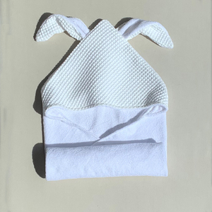 Asciugamano da Bagno per Bambini con Cappuccio in Spugna di Bambù e Cotone di Alta Qualità, Morbido <span class=keywords><strong>Accappatoio</strong></span> con Orecchie da Coniglio per Spiaggia - Product Image 4