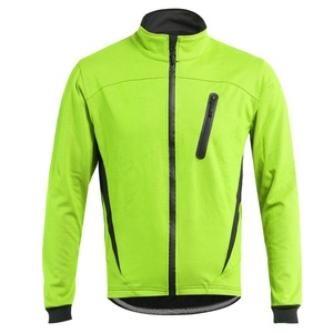 Men's Customized <b>Stand</b> Collar Zipper Closure Sporty Autumn Outerwear Regular Fit Breathable Knitted <b>Cycling</b> MTB Jacket - Product Image 1
