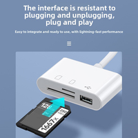 Lector de Tarjetas Multi Interfaz USB C OTG, Adaptador de Tarjetas de Memoria SD TF, Compatible con Tablets y Móviles Android