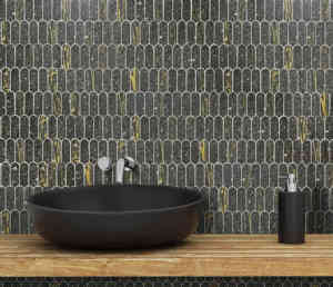 <span class=keywords><strong>Carrelage</strong></span> mural moderne en mosaïque émaillée imprimée, design terrazzo, épaisseur 6 mm, garantie 3 ans pour les murs de cuisine, salle de bain, <span class=keywords><strong>piscine</strong></span>, hôtel - Product Image 2