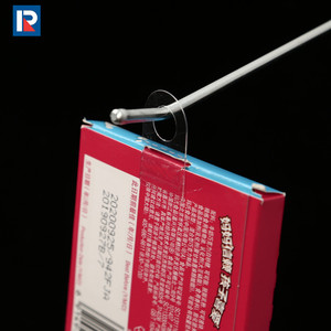High Quality Self <b>Adhesive</b> Hang Tabs <b>Hooks</b> Plastic Display Hand Tabs Slot Hole Folding Tab for Store Retail Display - Product Image 5