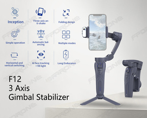Estabilizador de <span class=keywords><strong>Gimbal</strong></span> Profesional Plegable F12 de 3 Ejes <span class=keywords><strong>para</strong></span> Teléfono Móvil con Seguimiento Facial y de Objetos, Venta al Por Mayor - Product Image 4