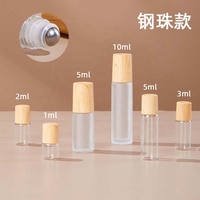 Distributeur de parfum de voyage de 5ml Bouteille d'emballage à bille givrée de 1ml Bouteille de parfum à bille transparente de 10ml Flacon en verre vide