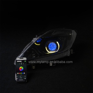 Pour MAZDA BT50 Phare personnalisé BT-50 Phare avant Angel Eye avec <span class=keywords><strong>clignotant</strong></span> séquentiel/RGBW Turbine - Product Image 3
