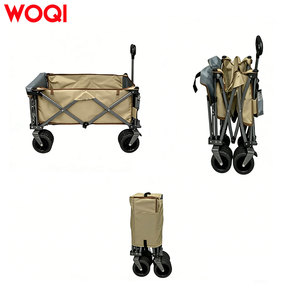 Carrito Plegable de Acero al Carbono WOQI de Cuatro Ruedas, Resistente, Todoterreno, para Compras, Playa, Jardín, Aire Libre y Camping - Product Image 5