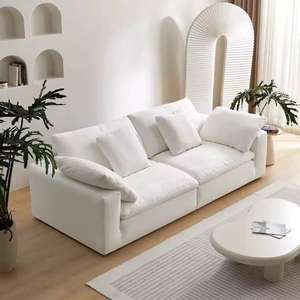 Ensemble de canapés et fauteuils en tissu, style moderne, luxe léger et minimaliste, fauteuil inclinable relaxant et confortable, éco-responsable et durable, pour salon - Product Image 2