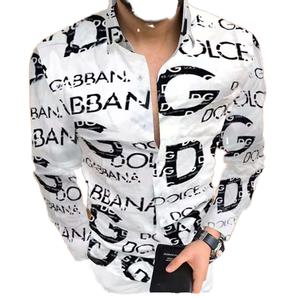 เสื้อเชิ้ตแขนยาวลำลองสไตล์ฮาวายพิมพ์ลายผ้าลินิน/คอตตอนถักทอเนื้อผ้าไม่หด สำหรับผู้ชายคอลเลคชั่นฤดูร้อน/ฤดูใบไม้ร่วงใหม่ - Product Image 1