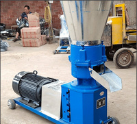 Machine à granulés d'aliments pour animaux de ferme, petite presse à granulés à matrice plate de 50 à 100 kg/h, pour la fabrication d'aliments pour volailles et bétail
