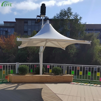 Auvent en membrane tendue Lyfe moderne, résistant au vent, pour extérieur, parc et garage, toile de protection en PVDF de haute qualité