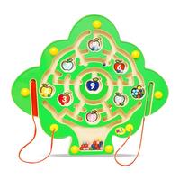 Nouveau jouet éducatif Montessori pour enfants, labyrinthe magnétique de tri et de comptage des nombres et des couleurs, aide pédagogique avec lettres