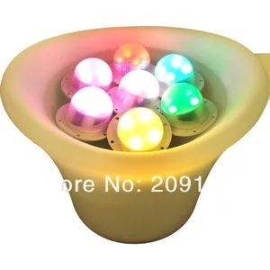 Outdoor or indoor waterproof rechargeable rgb ip68 led lighting bulbs inside furniture