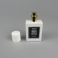 Flacon pulvérisateur de parfum en verre carré/rectangulaire de 30 ml, facile à sertir, avec impression de surface – Vente chaude