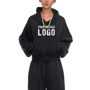 Nouveau design, sweat-shirt pour femme, couleur dégradée d'automne, sport, gym, style décontracté, épaules tombantes, surdimensionné, court, sweat-shirt pour femme - Product Image 5