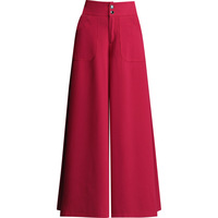 Nouvelle Collection Printemps 2026 – Culottes Évasées Femme Taille Haute Ample Amincissante Fluide et Tombante ; Coupe Cloche à Taille Élastique