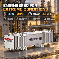 Échangeur de chaleur à plaques entièrement soudées en acier duplex 2205, à canaux larges, anti-colmatage, haute efficacité thermique pour la pétrochimie