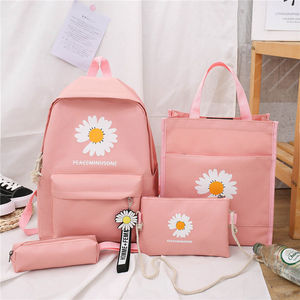 Ensemble quatre pièces Small Daisy en polyester ultra-léger et antibactérien, sac à dos pour collégiens et élèves du primaire, trousse à crayons - Product Image 1