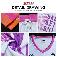Ensemble de maillots de basket-ball réversibles personnalisables avec logo personnalisé Gilet de qualité et vêtements de sport Taille XS Qualité OEM