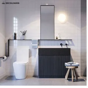 Nuevo diseño lavabo doble resistente al agua de baño muebles lavabo moderno gabinetes de tocador de baño