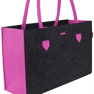 Nouvelles tendances tissu de feutre coloré personnalisé Simple pas cher épaule Lady-Style robuste sac à provisions et jouet - Product Image 1