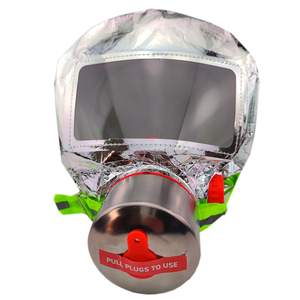 Respirator pemadam kebakaran wajah penuh perlindungan api 30 menit HARGA TERBAIK dengan Respirator tahan asap fleksibel untuk Hotel - Product Image 1