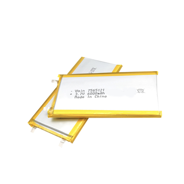 7565125 3.7v 6000mAh Polymer Lithium Ion Rechargeable Battery