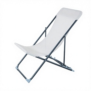 Outdoor Stainless Steel Rocker Camping <b>Chair</b> Folding Mesh Portable <b>Beach</b>- <b>Chair</b> for Hotel & Villa Use - Product Image 1