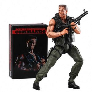 Figurine articulée NECA <span class=keywords><strong>Commando</strong></span> John Matrix Schwarzenegger, modèle PVC, jouet - Product Image 1