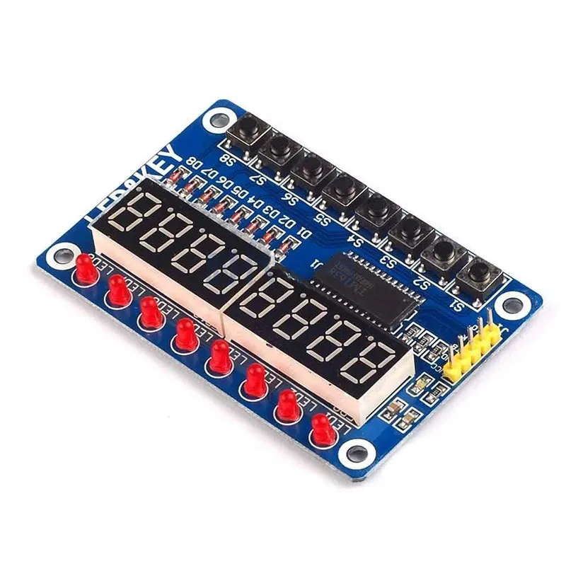 TM1638 Module Key Display For AVR Arduino New 8-Bit Digital LED Tube 8-Bit