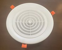 Diffuseur industriel moderne de grille d'aération en ABS pour système CVC Couvercle de conduit Installation facile et durable pour les entrepôts Salles de séjour