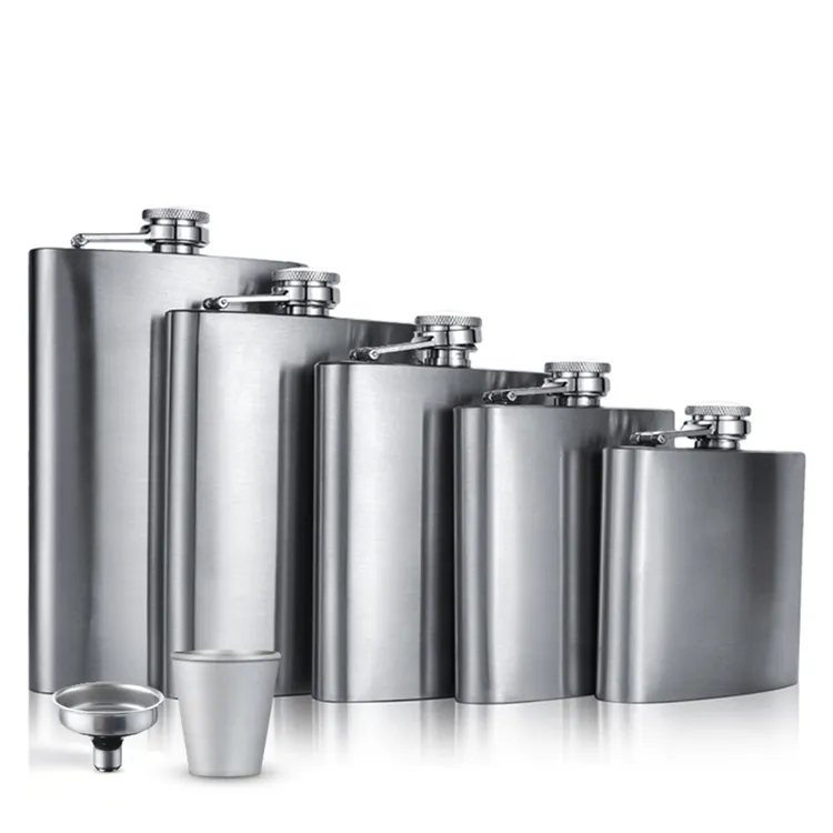 Wellflyer HIPF-001 S2 Hip Flask cho rượu túi kích thước thép không gỉ rò rỉ bằng chứng với Phễu đặt rượu uống Flask Bộ