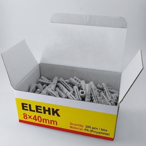 ชุดปลั๊กติดผนัง Elehk ขนาด 6 มม. 8 มม. 10 มม. ปลั๊กพลาสติกแบบขยาย ปลั๊กไนลอนอเนกประสงค์ ปลั๊กพลาสติกแบบขยาย ปลั๊กติดผนัง - Product Image 2