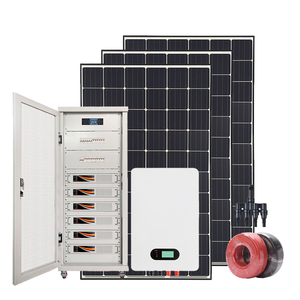 Cishine - Sistema Completo de Paneles Solares para el Hogar de 20kw, 15kw, 10kw y 5kw, Sistema de Energía Solar Fuera de la Red con Controlador MPPT - Product Image 1