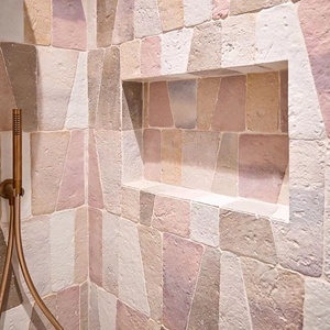 Chất lượng cao tùy chỉnh đặc biệt làm bằng tay màu hồng nâu Matte bề mặt gạch không đồng đều cho phòng tắm vòi sen Tường gạch - Product Image 2