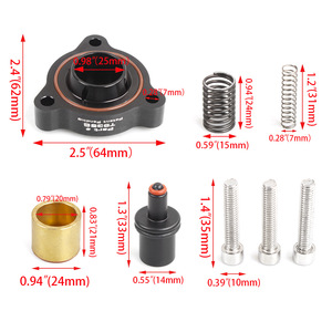 Base de soupape électronique de décharge de turbocompresseur T9356 pour voitures allemandes BMW X3 2,5 pouces avec ressort et boulons - Product Image 1